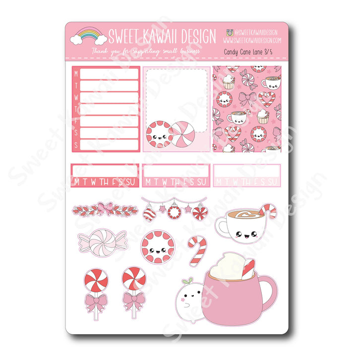Weekly Kit  - Candy Cane Lane - SIZE OPTIONS AVAILABLE