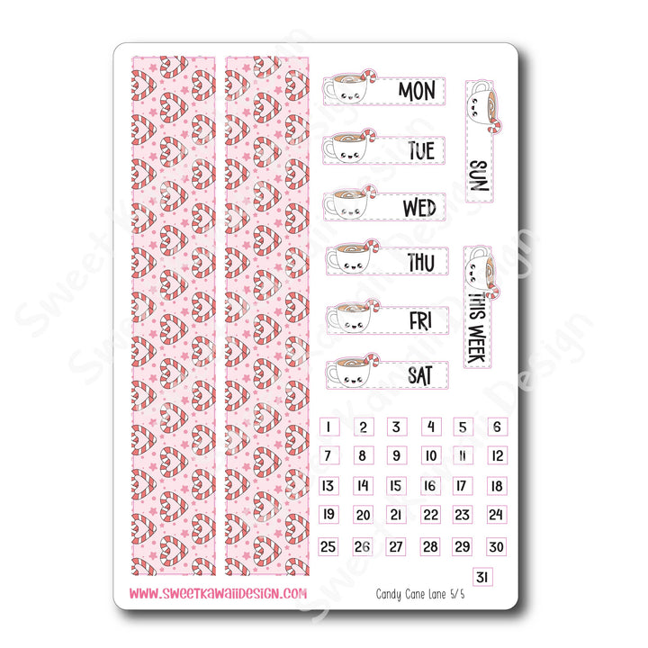 Weekly Kit  - Candy Cane Lane - SIZE OPTIONS AVAILABLE