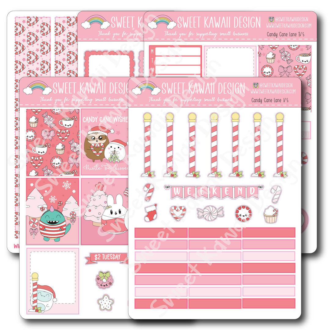 Weekly Kit  - Candy Cane Lane - SIZE OPTIONS AVAILABLE