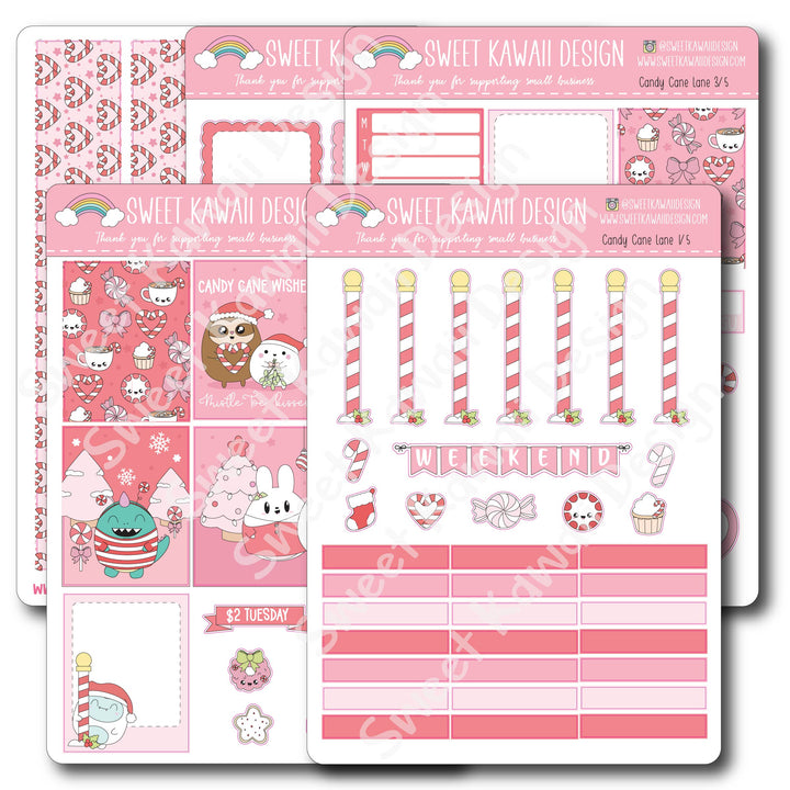 Weekly Kit  - Candy Cane Lane - SIZE OPTIONS AVAILABLE