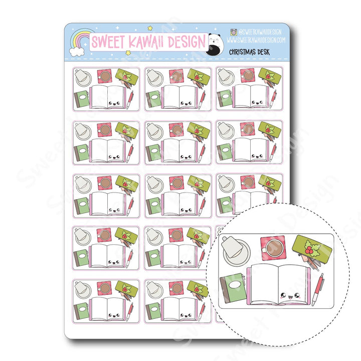 Kawaii Christmas Desk Stickers