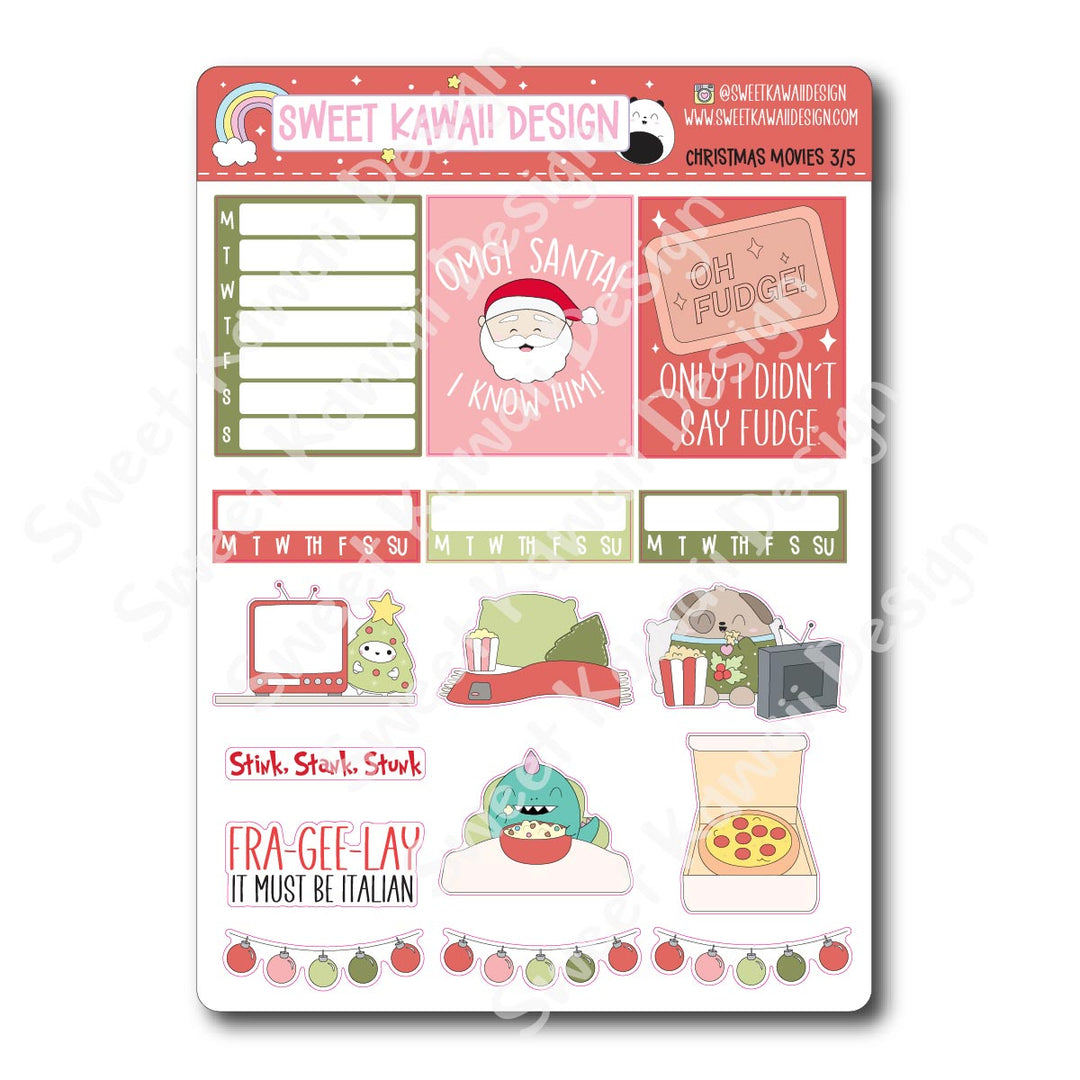 Weekly Kit - Christmas Movies - SIZE OPTIONS AVAILABLE