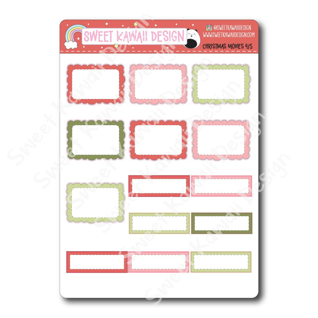 Weekly Kit - Christmas Movies - SIZE OPTIONS AVAILABLE