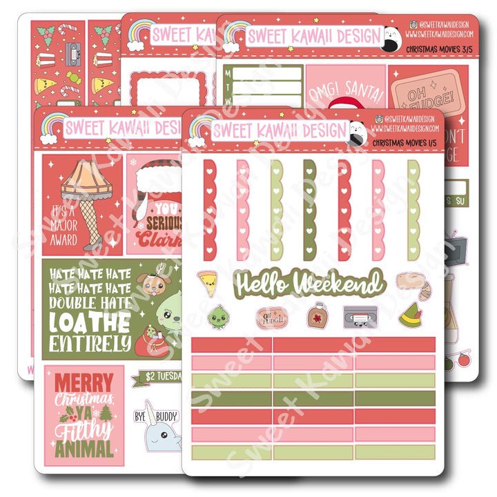 Weekly Kit - Christmas Movies - SIZE OPTIONS AVAILABLE