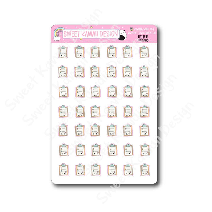 Kawaii Clipboard Stickers