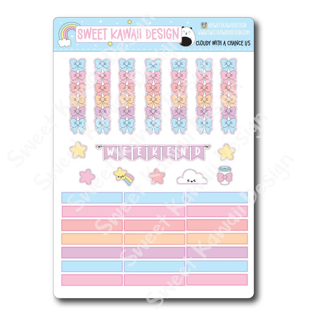 Weekly Kit - Cloudy With A Chance - SIZE OPTIONS AVAILABLE