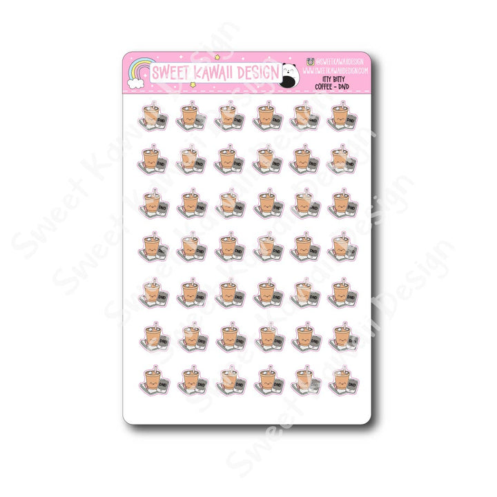 Kawaii Coffee DND Stickers