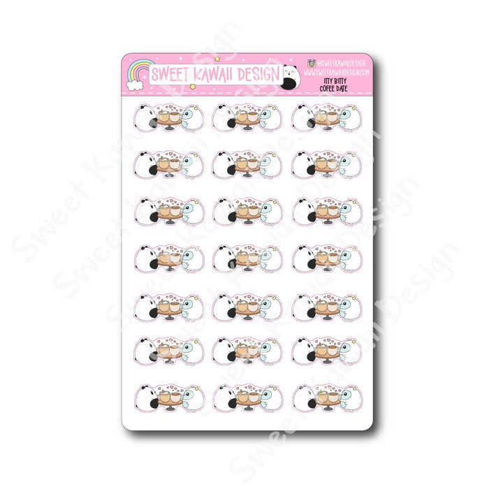Kawaii Coffee Date Stickers