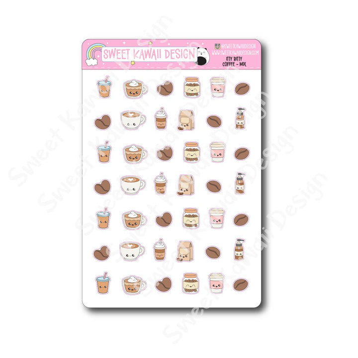 Kawaii Coffee Mix Stickers