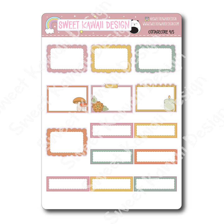 Weekly Kit - Cottagecore - SIZE OPTIONS AVAILABLE