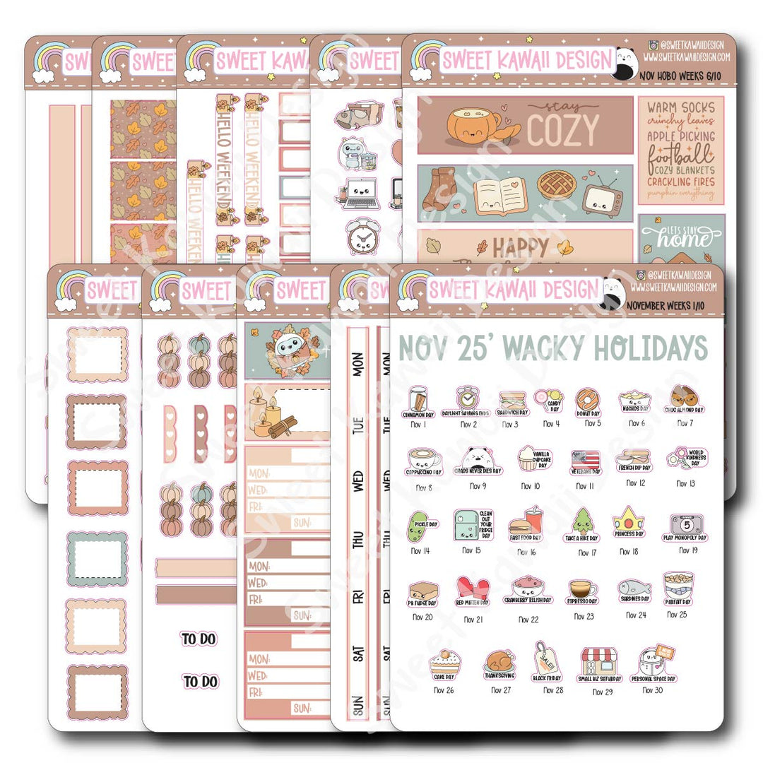November 2025 Kit - Hobonichi Weeks