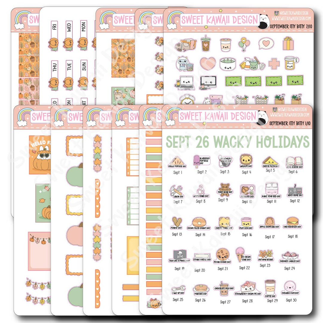ITTY BITTY September 2026 Planner Bundle