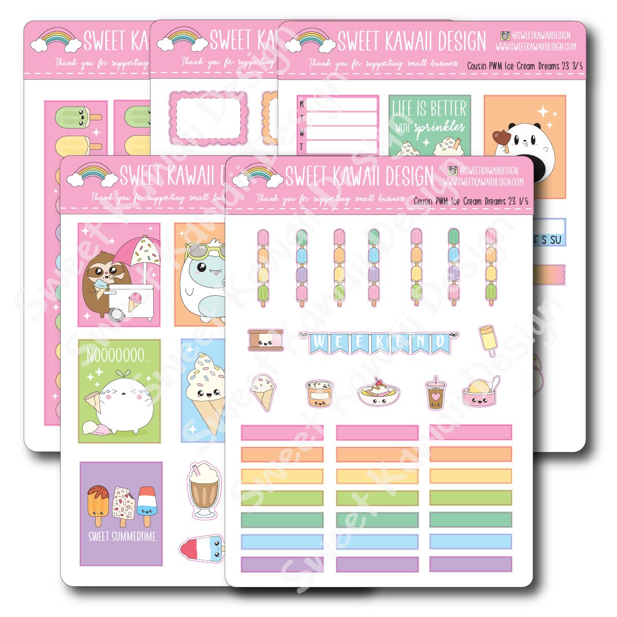 Weekly Kit  - Ice Cream Dreams COUSIN