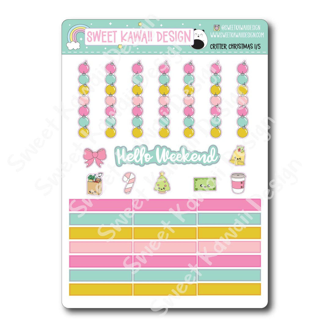 Weekly Kit - Critter Christmas - SIZE OPTIONS AVAILABLE
