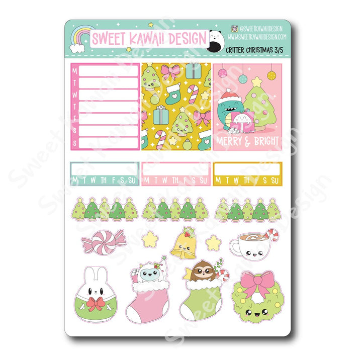 Weekly Kit - Critter Christmas - SIZE OPTIONS AVAILABLE