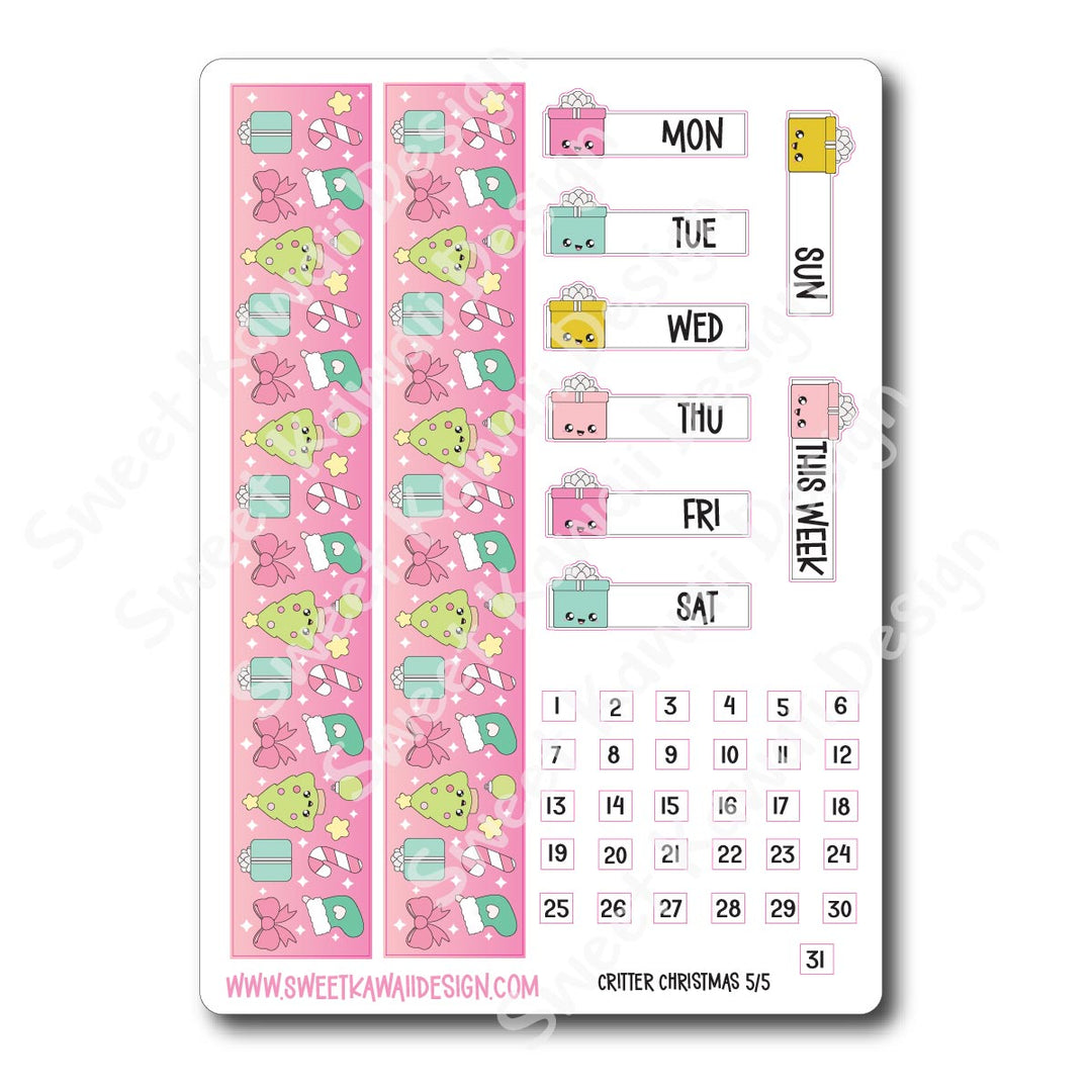 Weekly Kit - Critter Christmas - SIZE OPTIONS AVAILABLE