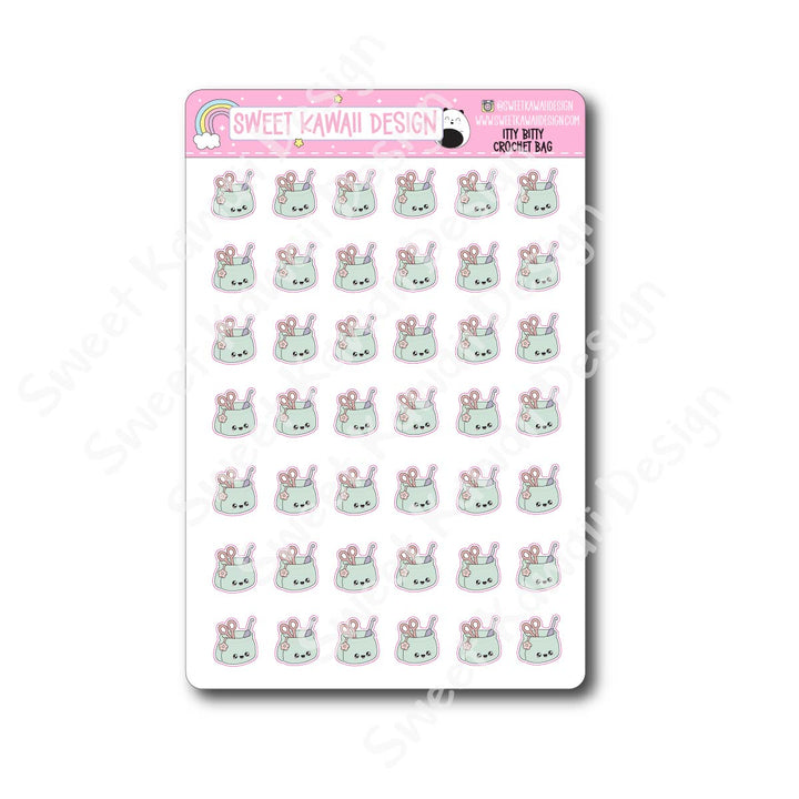 Kawaii Crochet Bag Stickers