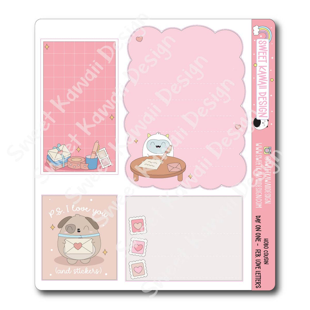 Hobo Cousin - Day On One Page - February Love Letters