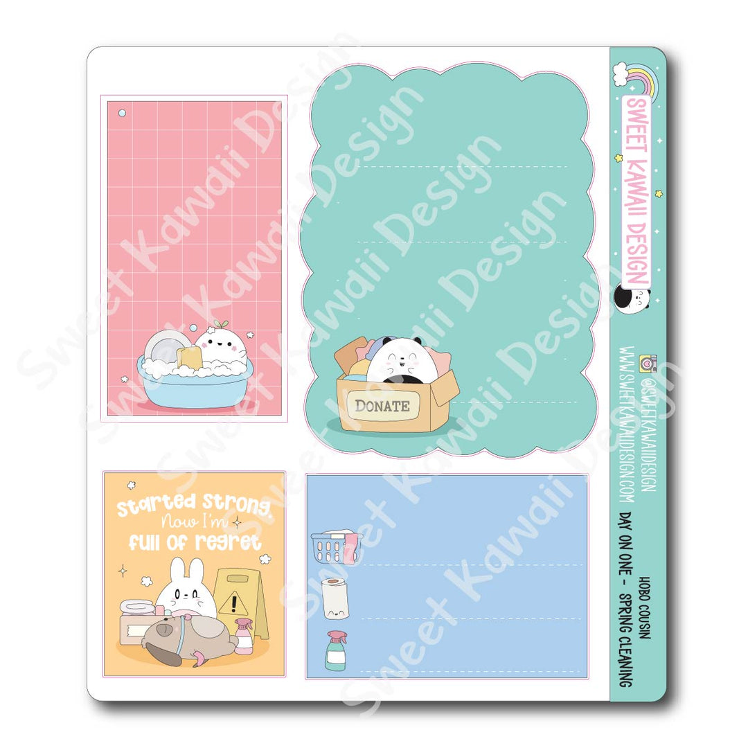 Hobo Cousin - Day On One Page - Spring Cleaning