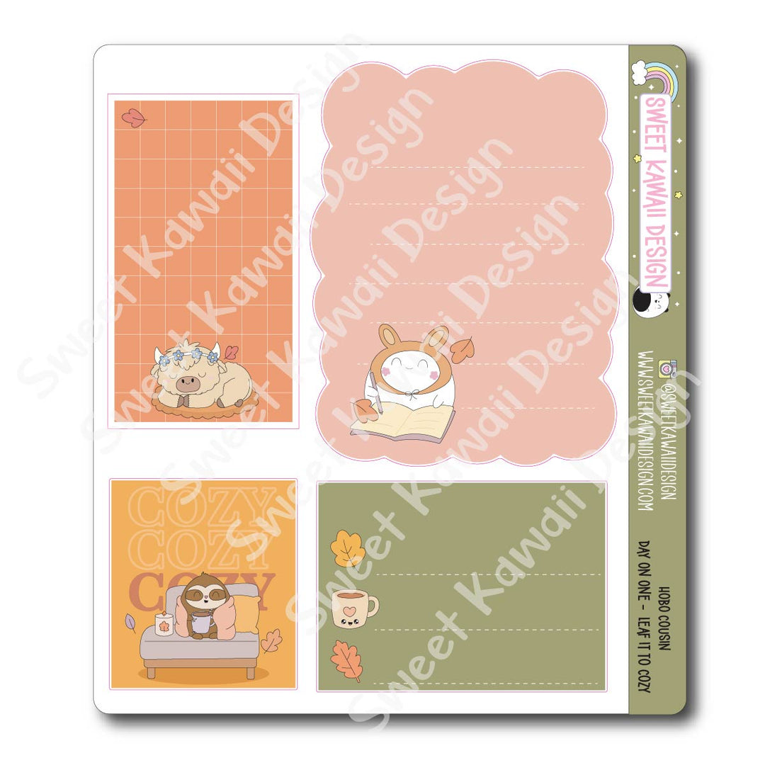 Hobo Cousin - Day On One Page - Leaf it to Cozy