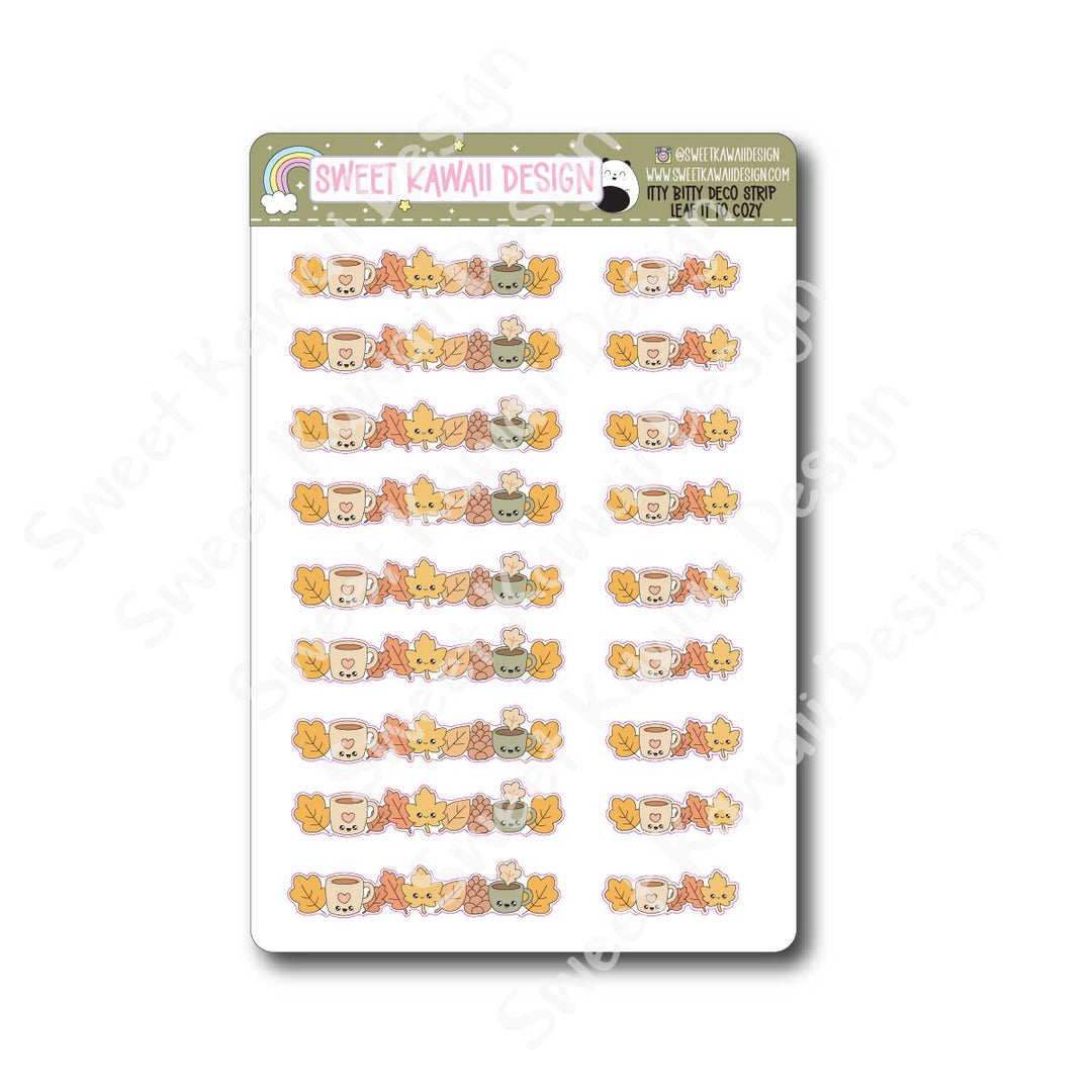 Kawaii Deco Strip Stickers (washi strip/border) - Leaf it to Cozy