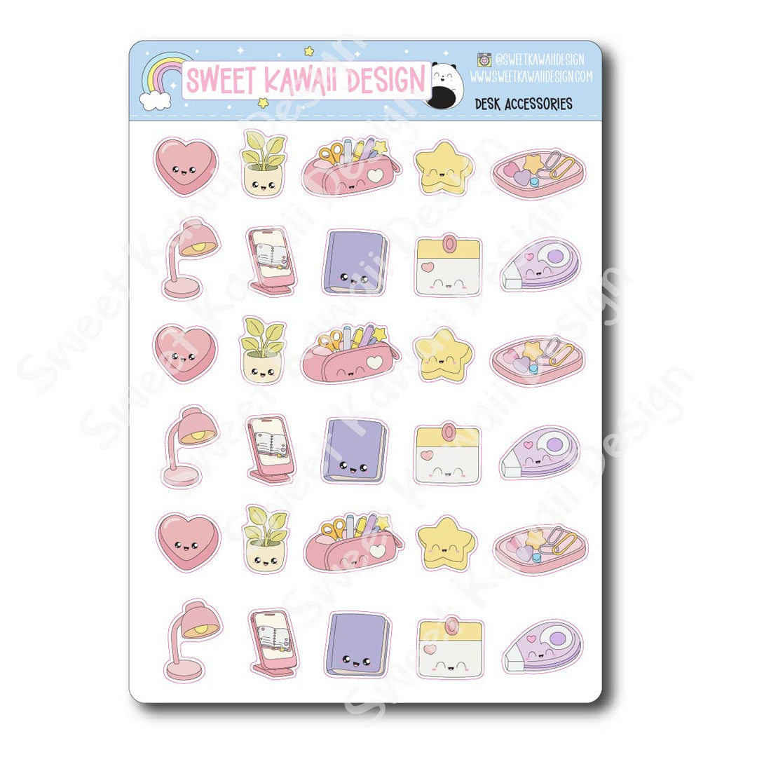 Kawaii Desk Accessories Stickers