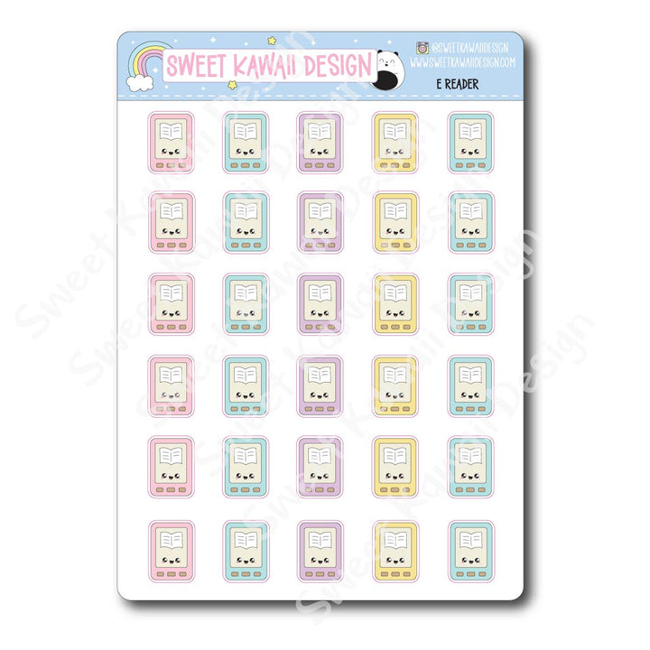 Kawaii E-Reader Stickers