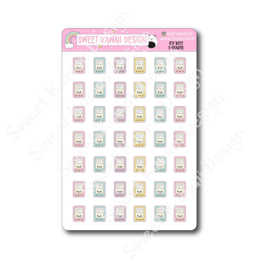 Kawaii E-Reader Stickers