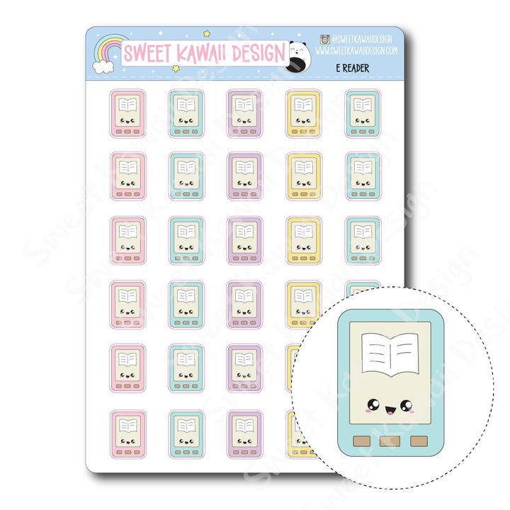 Kawaii E-Reader Stickers