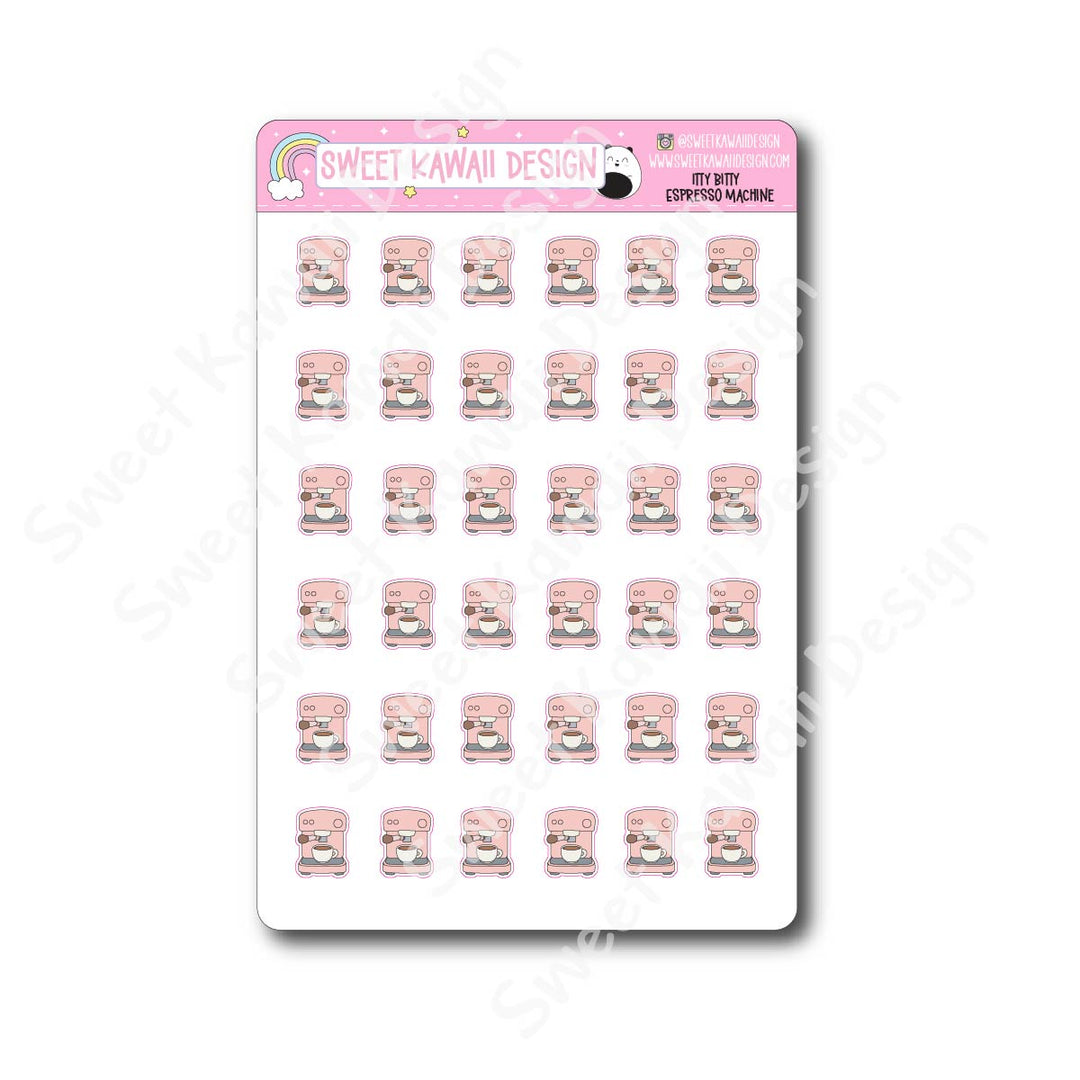 Kawaii Espresso Machine Stickers