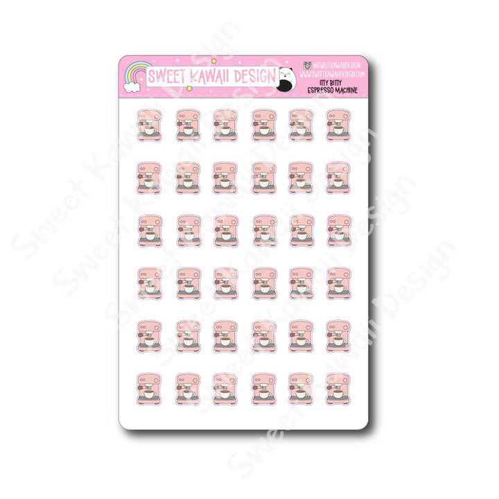 Kawaii Espresso Machine Stickers