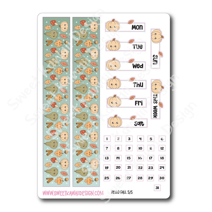 Weekly Kit - Hello Fall - SIZE OPTIONS AVAILABLE