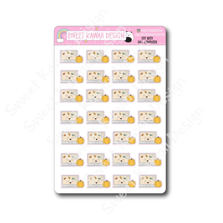 Kawaii Fall Computer Stickers