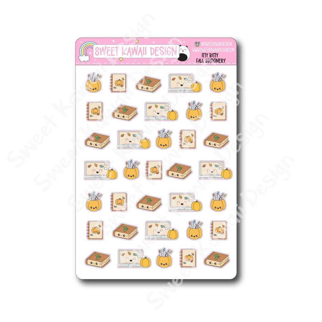 Kawaii Fall Stationery Stickers