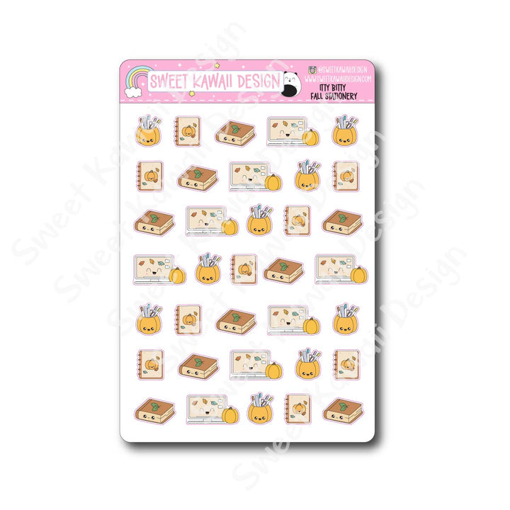 Kawaii Fall Stationery Stickers