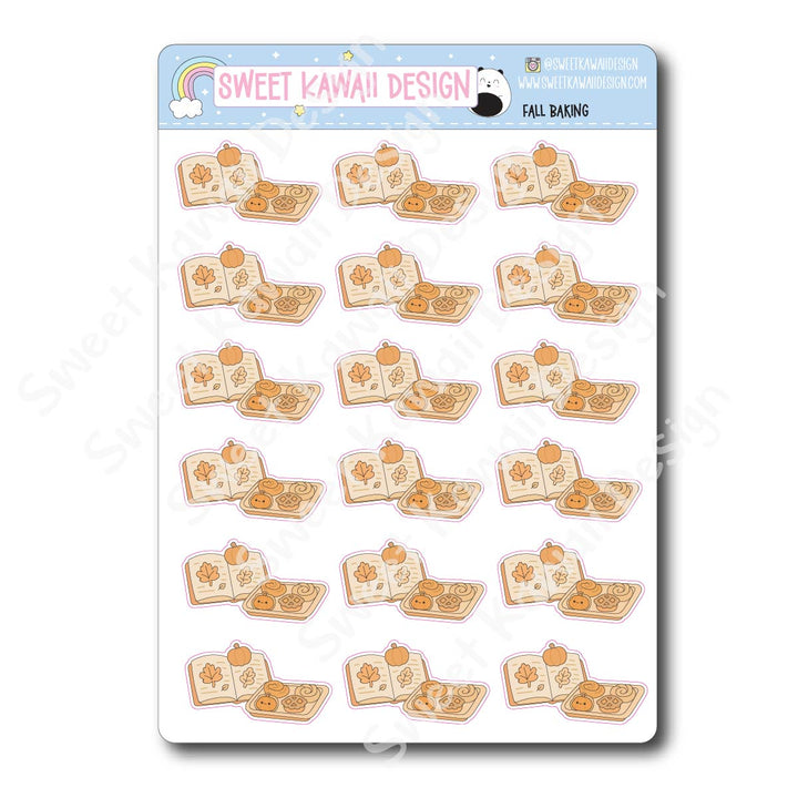 Kawaii Fall Baking Stickers