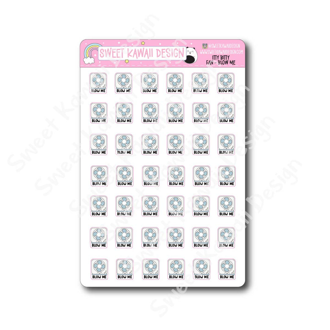 Kawaii Fan Blow Me Stickers