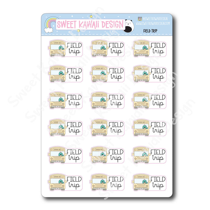 Kawaii Field Trip Stickers