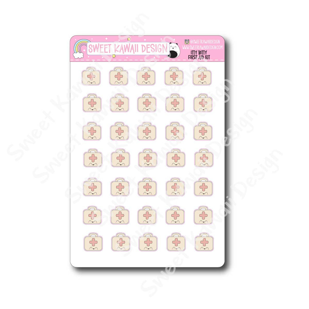 Kawaii First Aid Kit Stickers