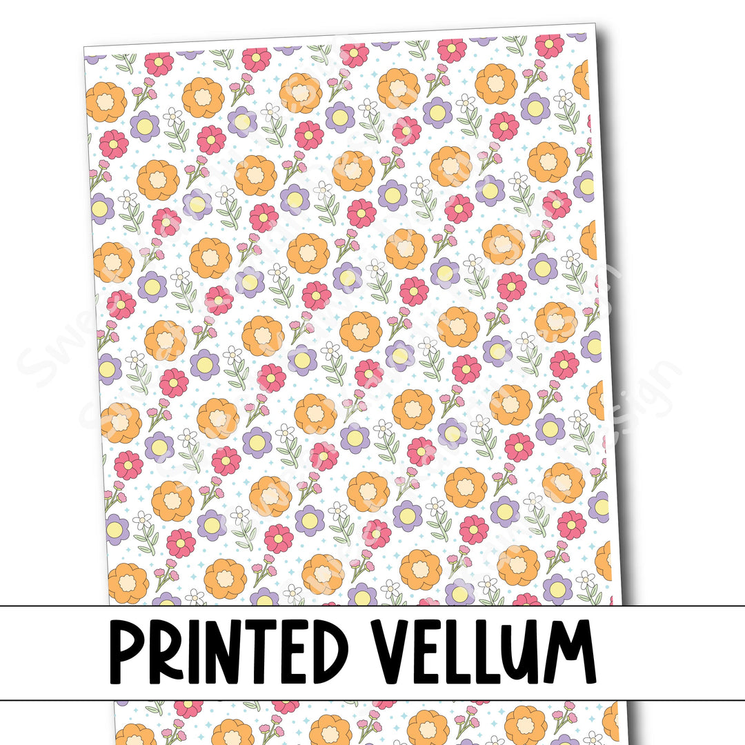 Printed Vellum - Floral