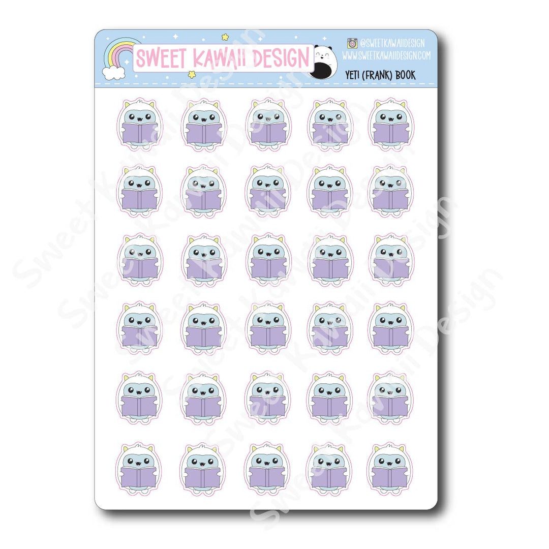 Kawaii Yeti (Frank) Stickers - Book