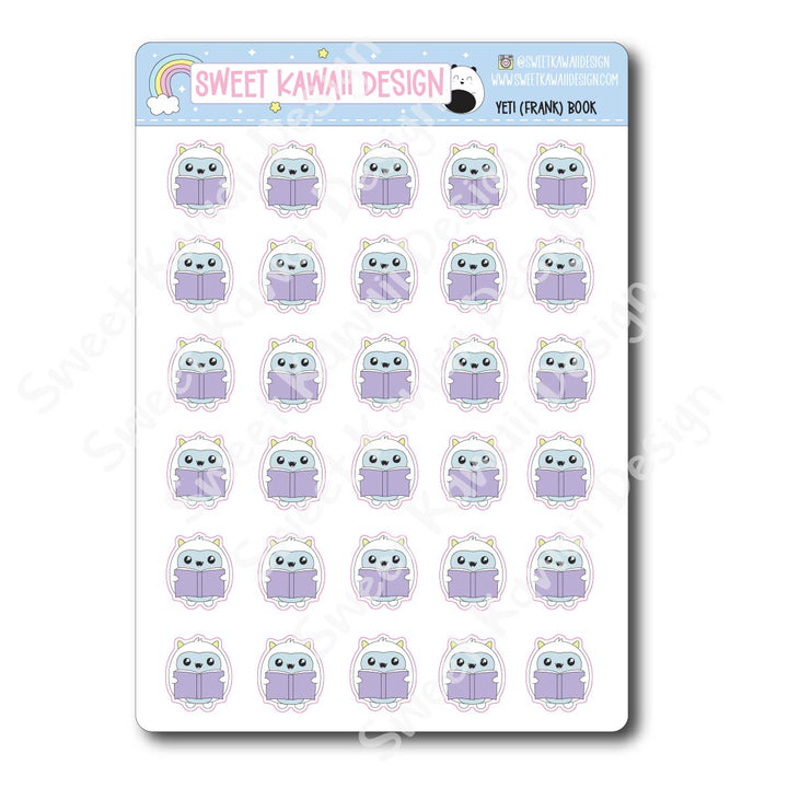 Kawaii Yeti (Frank) Stickers - Book