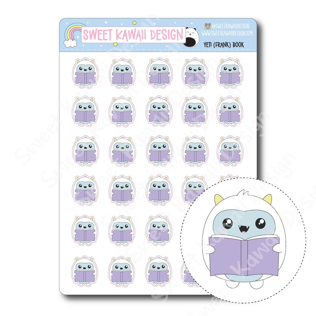 Kawaii Yeti (Frank) Stickers - Book
