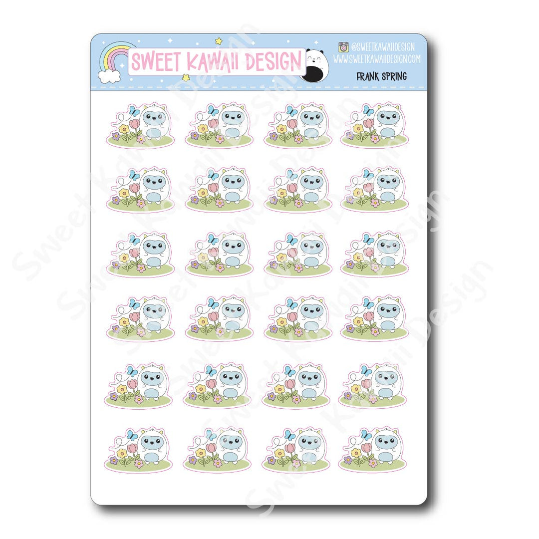 Kawaii Frank Stickers - Spring