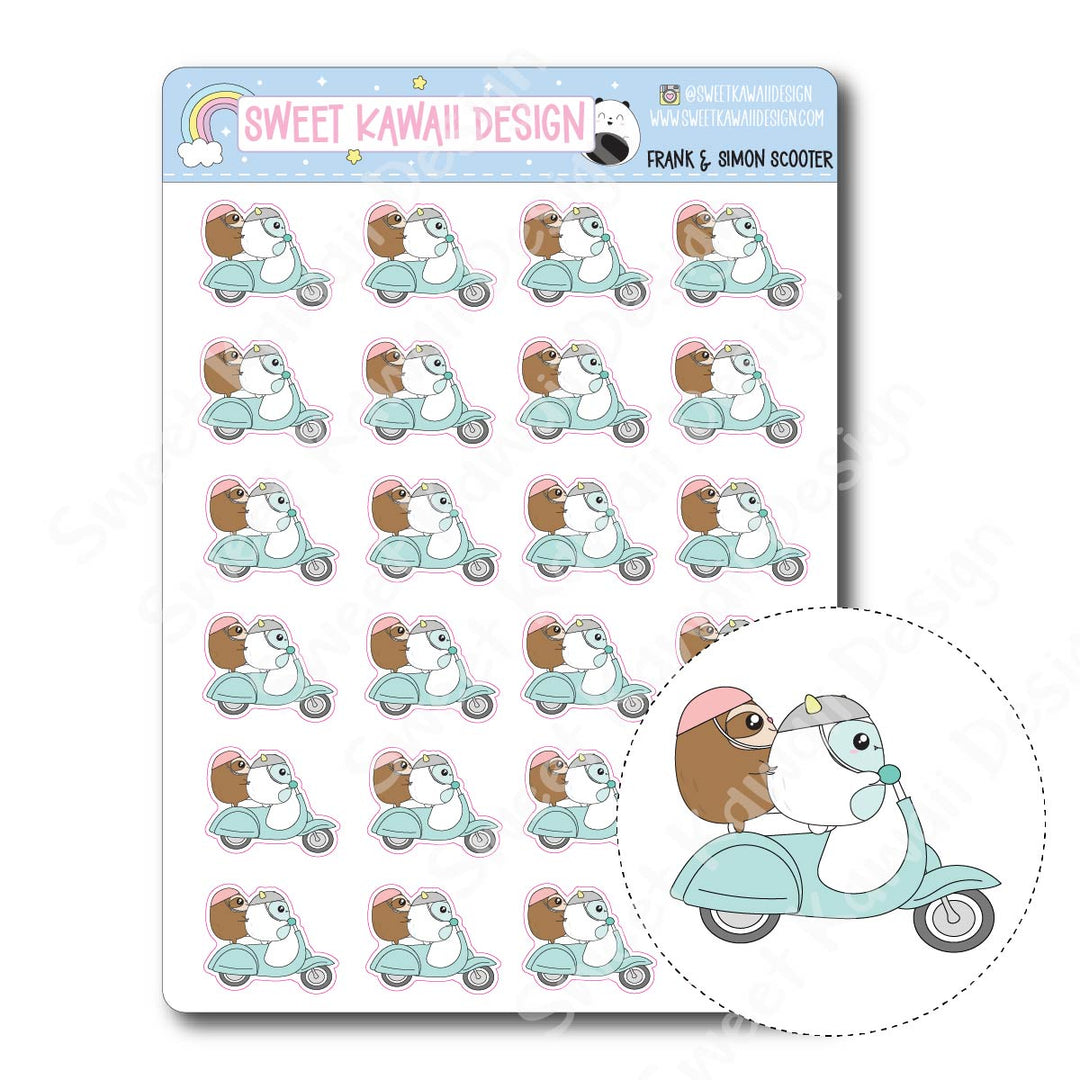 Kawaii Frank and Simon - Scooter