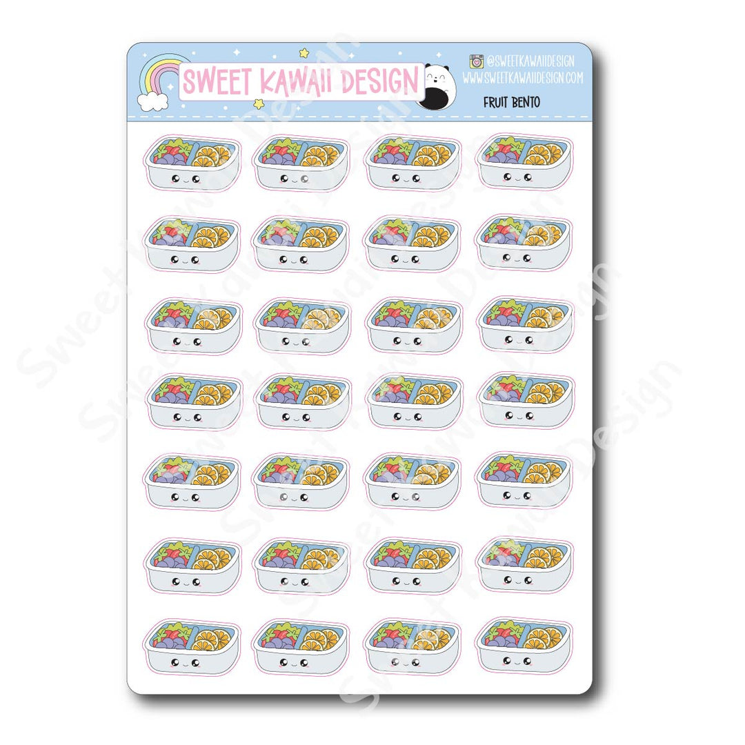 Kawaii Fruit Bento Stickers