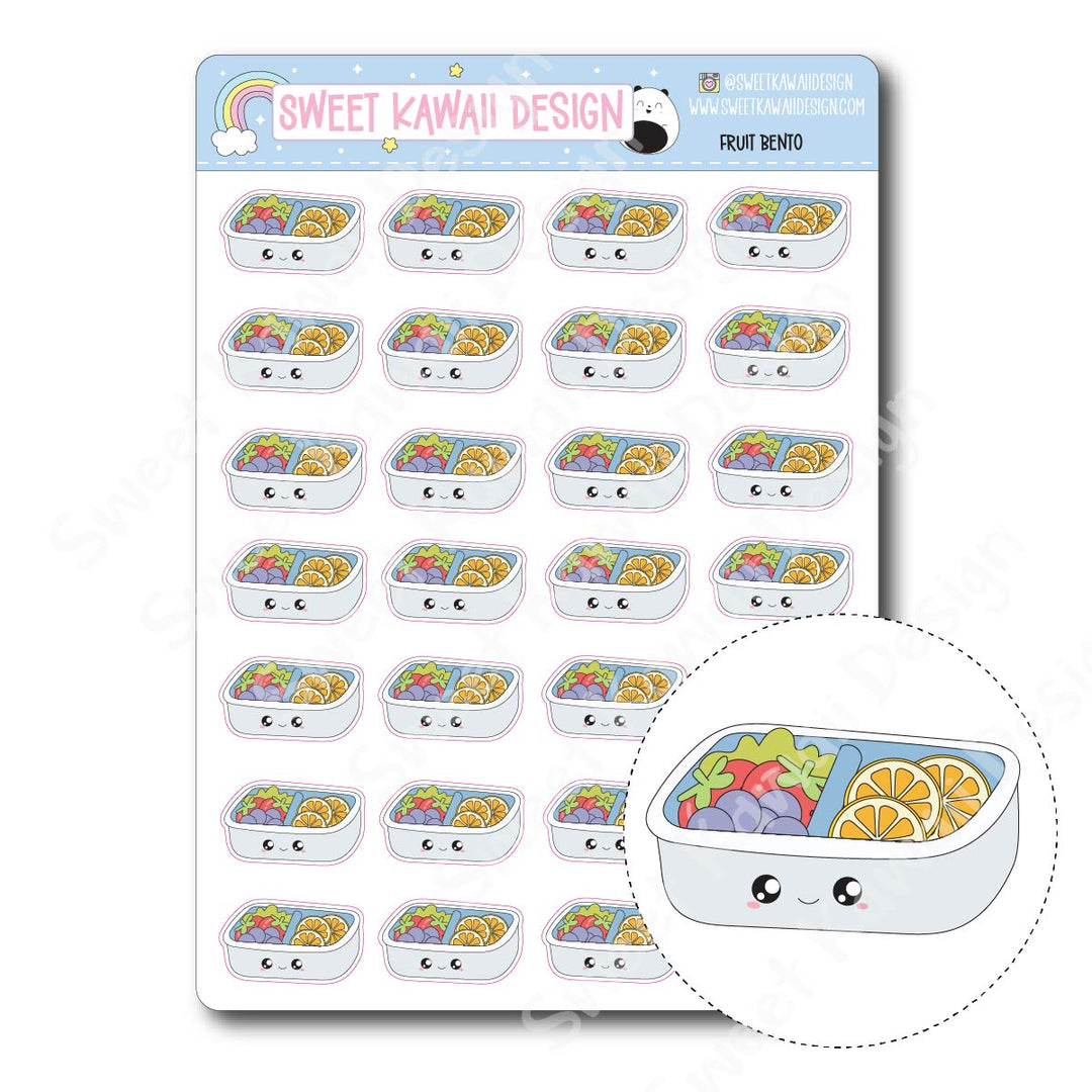Kawaii Fruit Bento Stickers