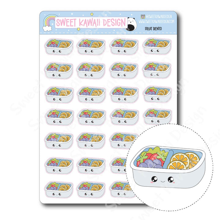 Kawaii Fruit Bento Stickers