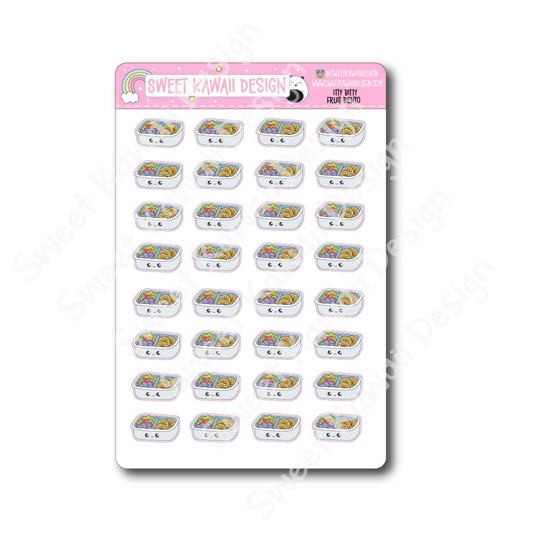 Kawaii Fruit Bento Stickers