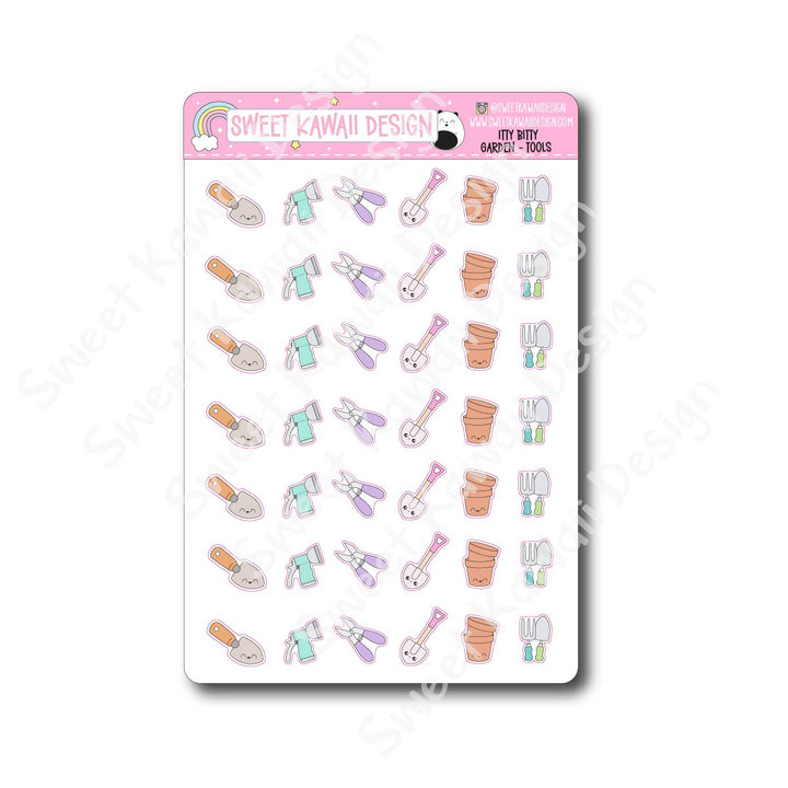 Kawaii Garden Stickers - Tools